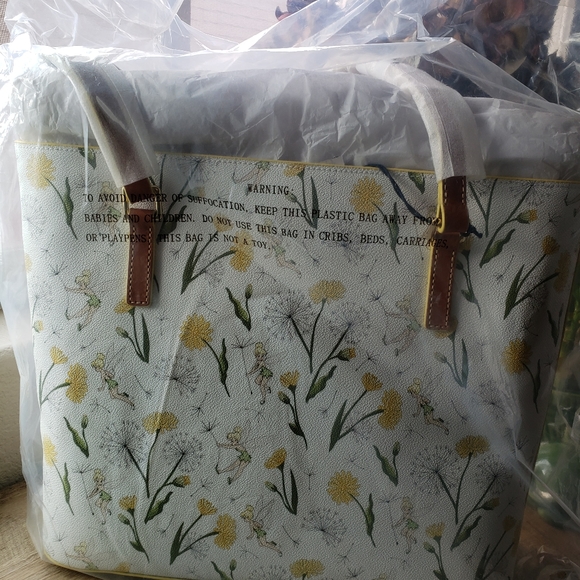 SOLD Disney Dooney and Bourke Tinker Bell Tote - Picture 3 of 4